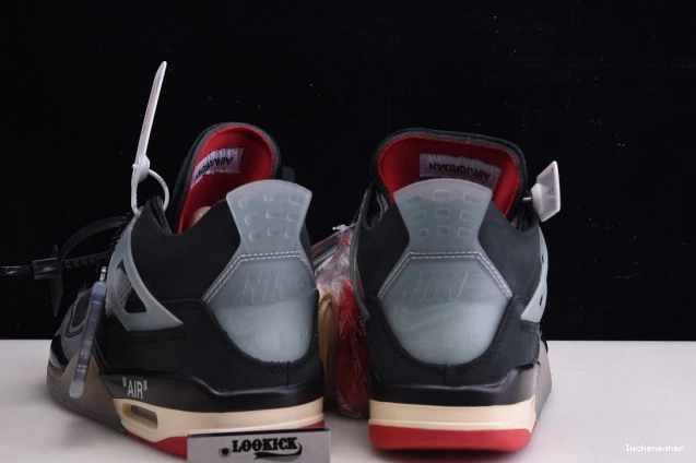 Reps LUCY Jordan Air x 4 White Bred Off CV9388-001 Retro 0719